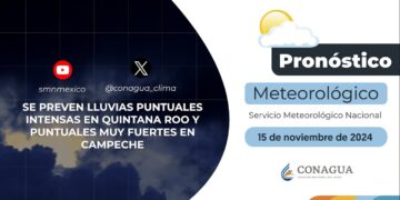 #PronósticodelTiempo para hoy Viernes 15 de noviembre de 2024