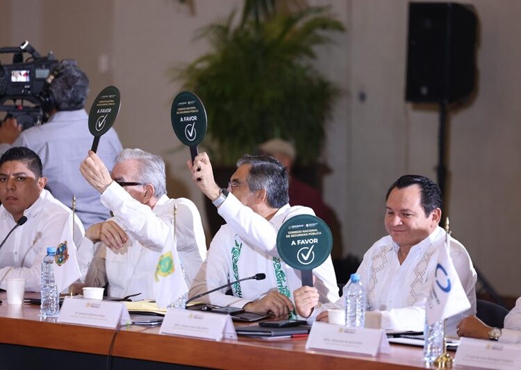 Participa gobernador AVA en Consejo Nacional de Seguridad Pública