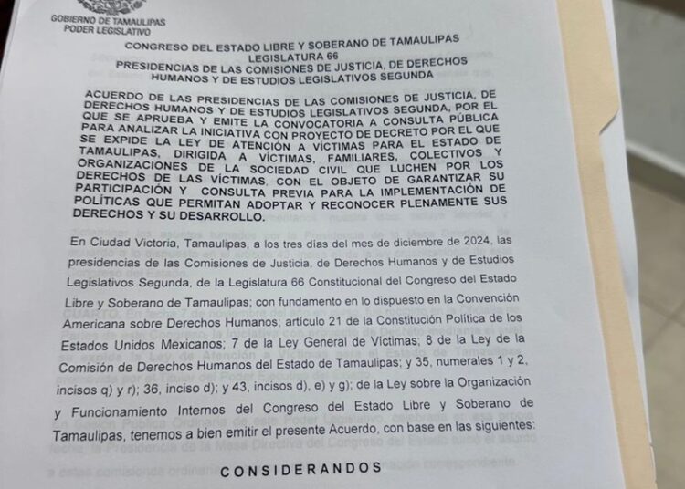 Colectivos y familiares participarán en reforma de la ‘Ley de Víctimas’