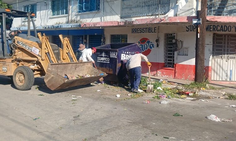 Fortalecen acciones de limpieza en Tampico
