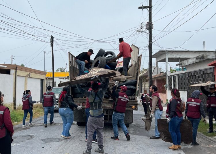 Gobierno de Matamoros recolecta 15 toneladas de cacharros