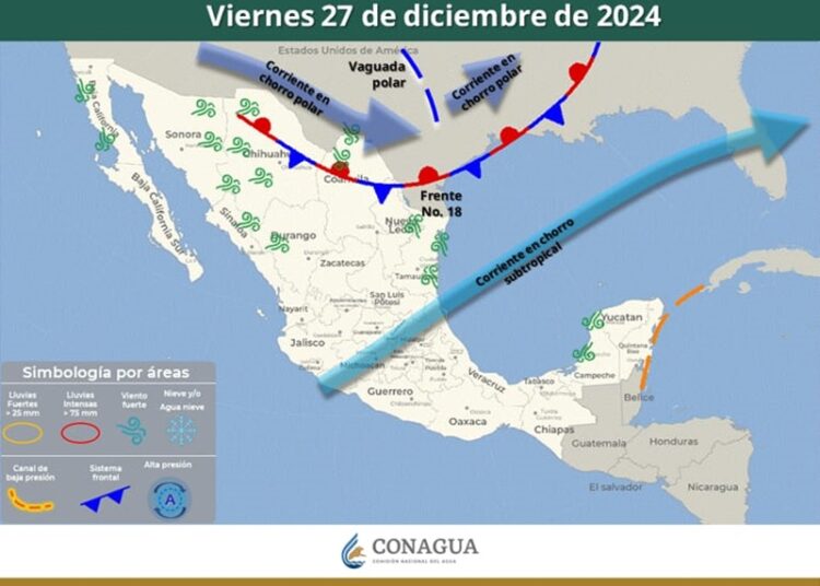 Pronostica SMN bajas temperaturas y tolvaneras en el norte y noreste del país