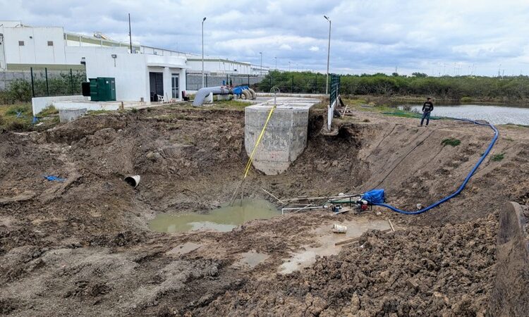 Rehabilita JAD cárcamo que beneficiará a colonias del oriente de Matamoros