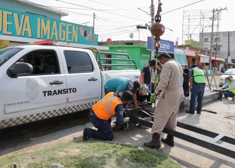 Refuerza Mónica seguridad vial en Tampico