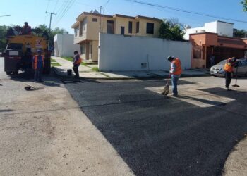 Mejora Victoria más de 17 mil metros cuadrados de calles