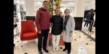 Claudia Sheinbaum llegó a Nuevo Laredo