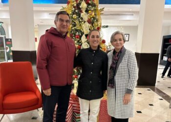 Claudia Sheinbaum llegó a Nuevo Laredo