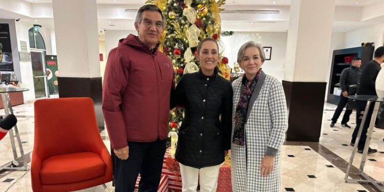 Claudia Sheinbaum llegó a Nuevo Laredo