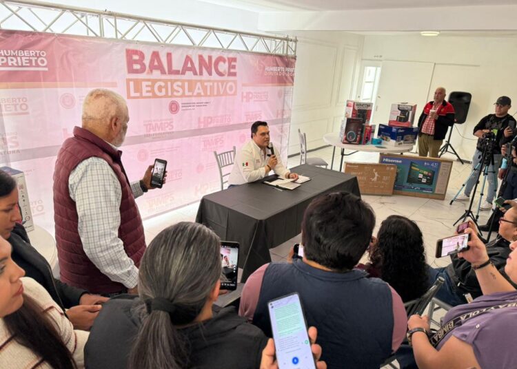 Presenta Humberto Prieto primer balance de la LXVI legislatura