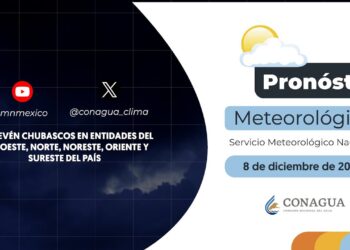 #PronósticodelTiempo para hoy Domingo 08 de diciembre de 2024