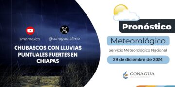 #PronósticodelTiempo para hoy Domingo 29 de diciembre de 2024