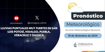 #PronósticodelTiempo para hoy Jueves 19 de diciembre de 2024