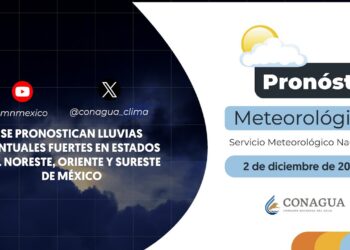 #PronósticodelTiempo para hoy Lunes 02 de diciembre de 2024