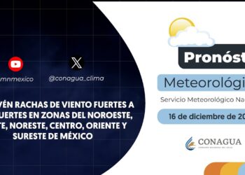 #PronósticodelTiempo para hoy Lunes 16 de diciembre de 2024