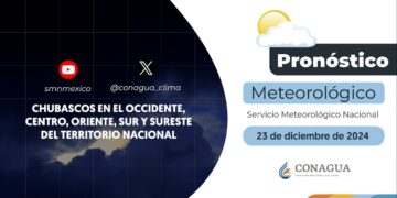 #PronósticodelTiempo para hoy Lunes 23 de diciembre de 2024