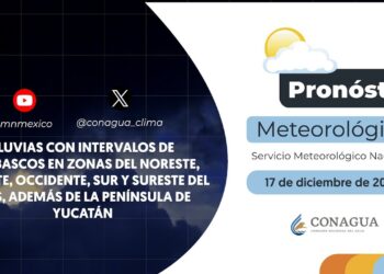 #PronósticodelTiempo para hoy Martes 17 de diciembre de 2024