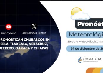 #PronósticodelTiempo para hoy Martes 24 de diciembre de 2024