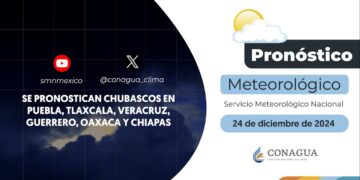 #PronósticodelTiempo para hoy Martes 24 de diciembre de 2024