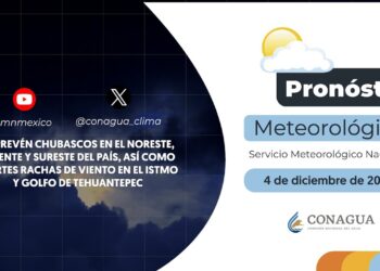 #PronósticodelTiempo para hoy Miércoles 04 de diciembre de 2024