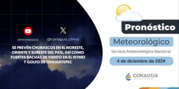 #PronósticodelTiempo para hoy Miércoles 04 de diciembre de 2024
