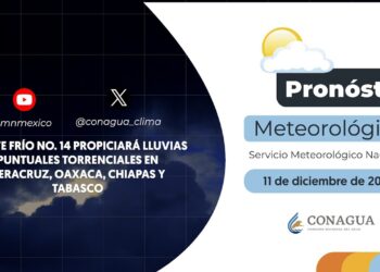 #PronósticodelTiempo para hoy Miércoles 11 de diciembre de 2024