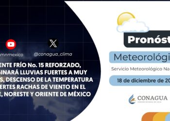 #PronósticodelTiempo para hoy Miércoles 18 de diciembre de 2024
