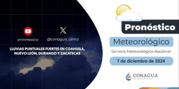 #PronósticodelTiempo para hoy Sábado 07 de diciembre de 2024