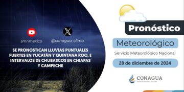 #PronósticodelTiempo para hoy Sábado 28 de diciembre de 2024