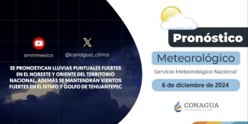 #PronósticodelTiempo para hoy Viernes 06 de diciembre de 2024