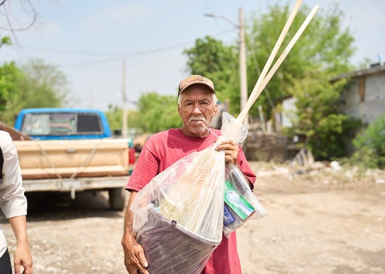 Atiende María de Villarreal a sectores afectados por lluvias en Reynosa