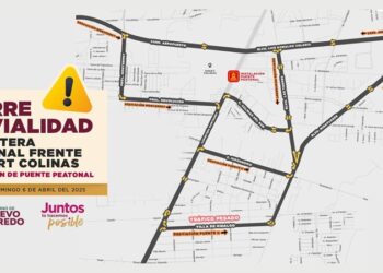 Cerrarán tramo de Carretera Nacional por instalación de puente peatonal