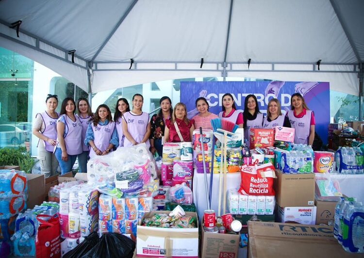 DIF Tamaulipas colecta 17 toneladas de ayuda para damnificados de inundaciones en Reynosa