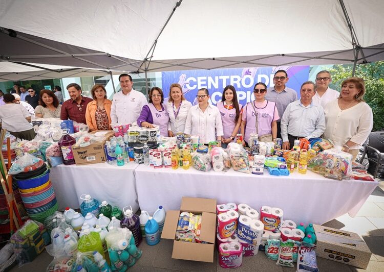 DIF Tamaulipas colecta 17 toneladas de ayuda para damnificados de inundaciones en Reynosa