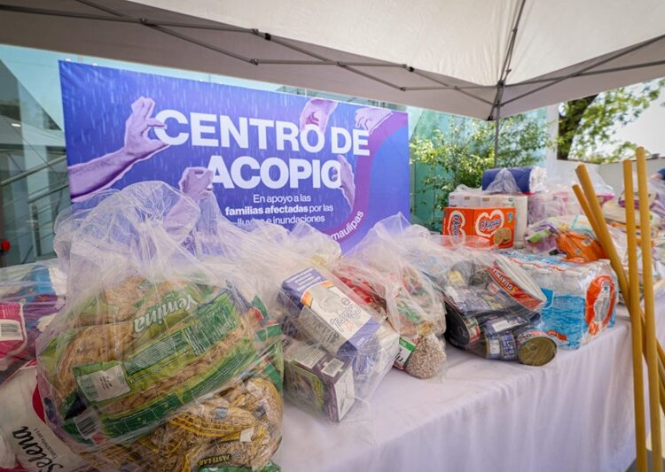 DIF Tamaulipas colecta 17 toneladas de ayuda para damnificados de inundaciones en Reynosa