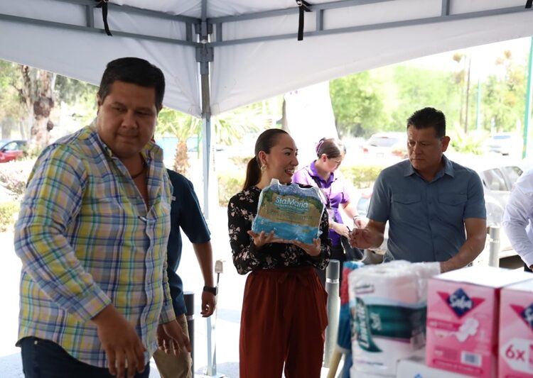 Entrega SGG alimentos y productos de limpieza para familias afectadas
