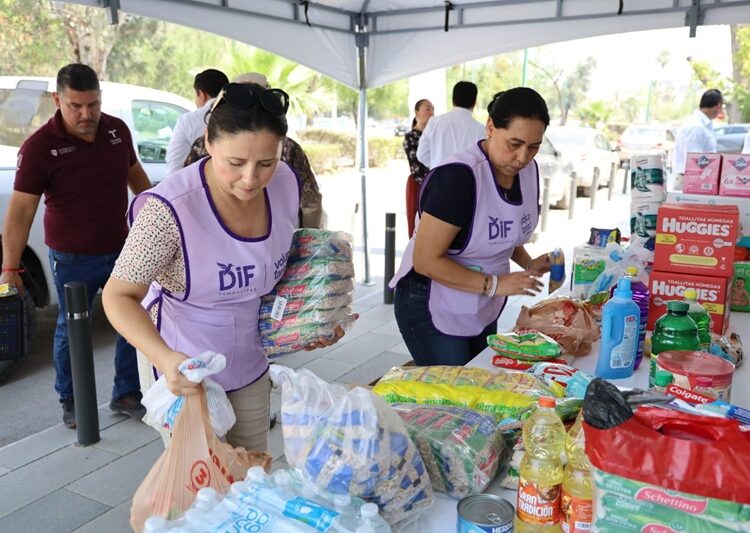 Entrega SGG alimentos y productos de limpieza para familias afectadas