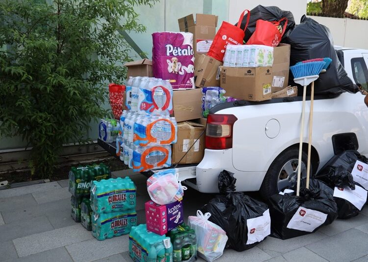Entrega SGG alimentos y productos de limpieza para familias afectadas
