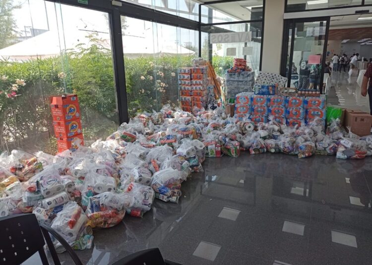 Entrega SGG alimentos y productos de limpieza para familias afectadas