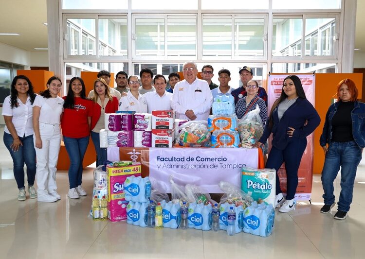 Envía la UAT víveres en apoyo a damnificados de Reynosa