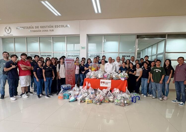 Envía la UAT víveres en apoyo a damnificados de Reynosa