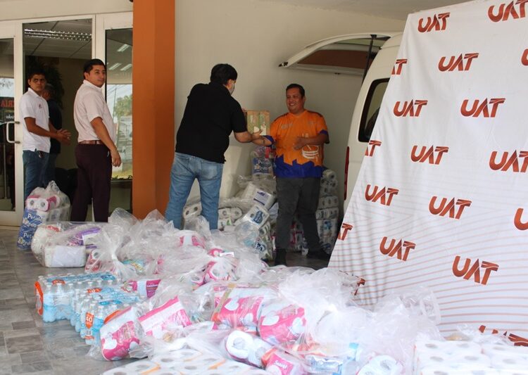 Envía la UAT víveres en apoyo a damnificados de Reynosa