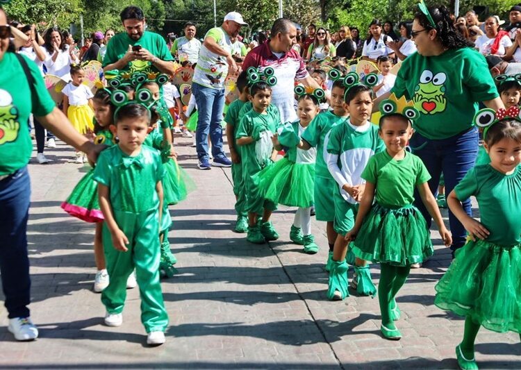 Jardines de niños celebran Capitalidad de Victoria con colorido y mágico desfile