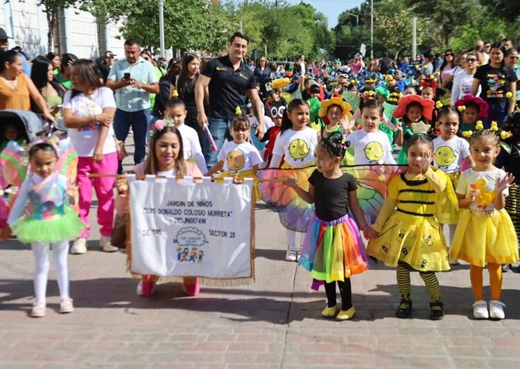Jardines de niños celebran Capitalidad de Victoria con colorido y mágico desfile