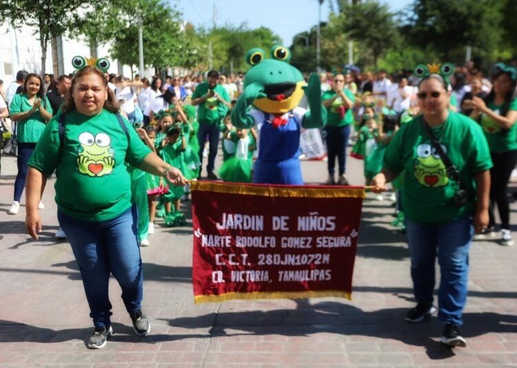 Jardines de niños celebran Capitalidad de Victoria con colorido y mágico desfile