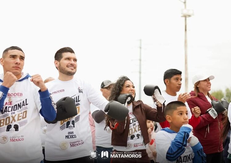 Matamoros participa de la primera clase de box a nivel nacional
