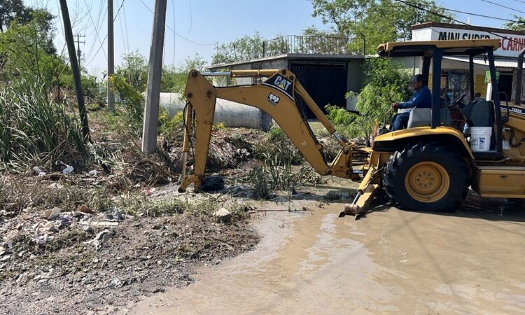 Se suma Secretaría de Obras Públicas a la brigada estatal de apoyo a Reynosa
