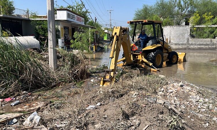 Se suma Secretaría de Obras Públicas a la brigada estatal de apoyo a Reynosa