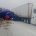 Dos tráileres se impactan en la Monterrey-Nuevo Laredo: un fallecido