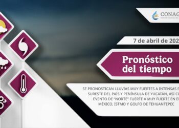 #PronósticodelTiempo para hoy Lunes 07 de abril de 2025