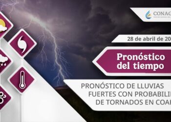 #PronósticodelTiempo para hoy Lunes 28 de abril de 2025
